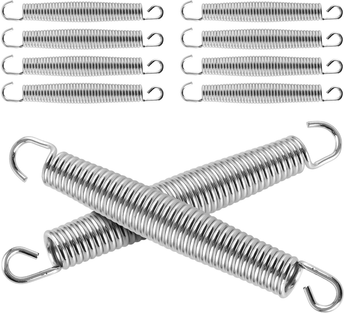 10 stuks trekveren met haken, 17,8 cm veerstalen drukveer, 3 mm trekveer met haak, spanveer voor speelgoed, fitnessapparaten