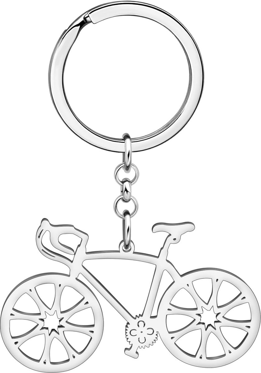 Leuke Fiets Sleutelhanger Fiets Sieraden voor Vrouwen Meisjes Charms Geschenken Portemonnee Sleutelhanger Ringen