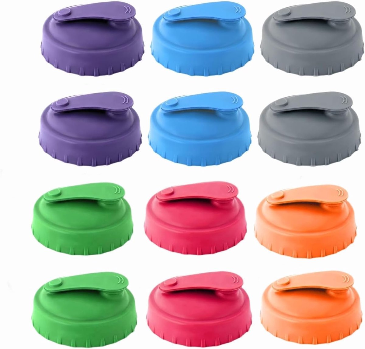 Deksels voor blikjes, blikdeksel, bliksluiting, drankblikjes, drankblikjes, deksel, herbruikbare siliconen drankblikjes sluiting voor standaard soda, colablikjes (6 kleuren)