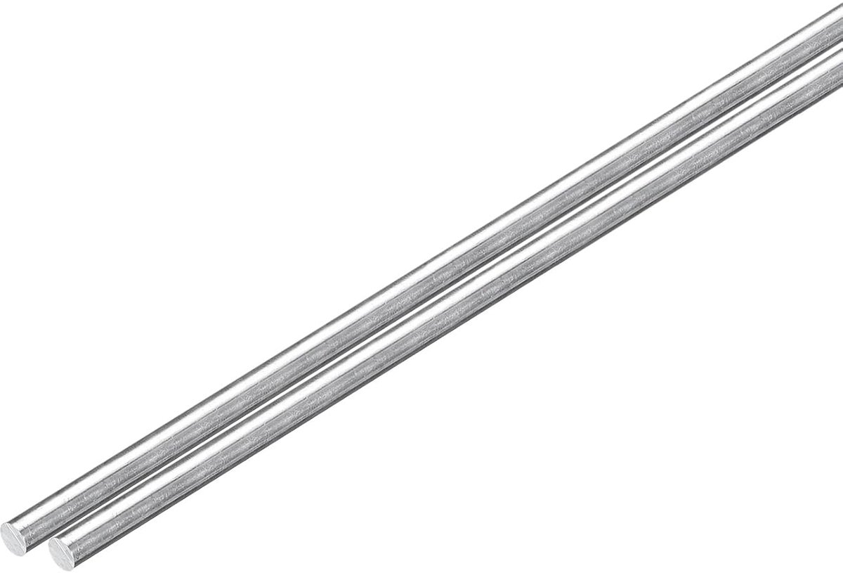 2 stuks ronde stangen van aluminium met een diameter van 3 mm, 33 cm lang, 6061 aluminium voor aanhanger- en garageprojecten