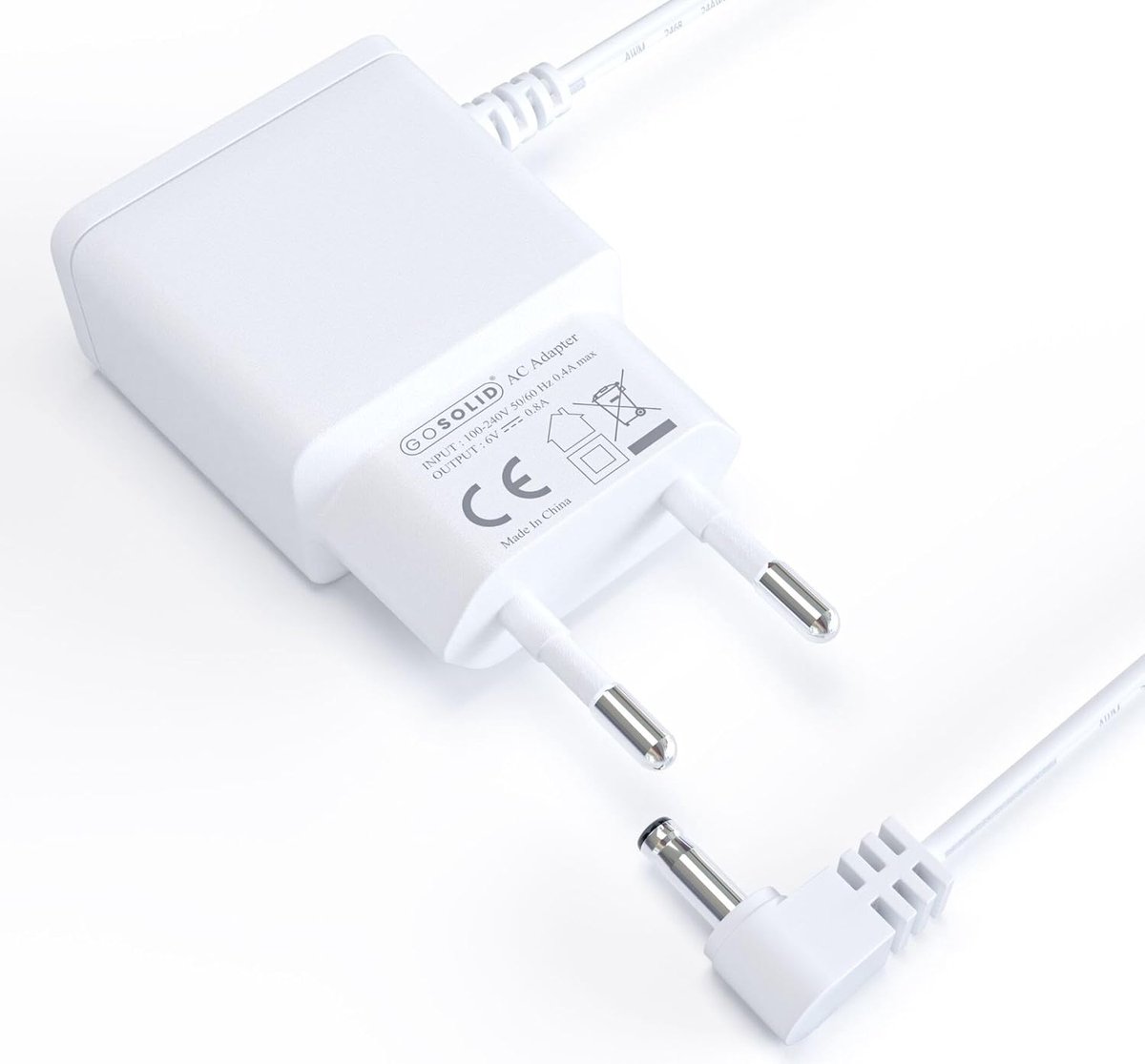 SnelShoppen - GO SOLID! Adapter voor Babyfoon, Compatibel met Luvion Essential Series, Veilig, Efficiënt, Constante Stroomvoorziening, Ideaal voor Bab