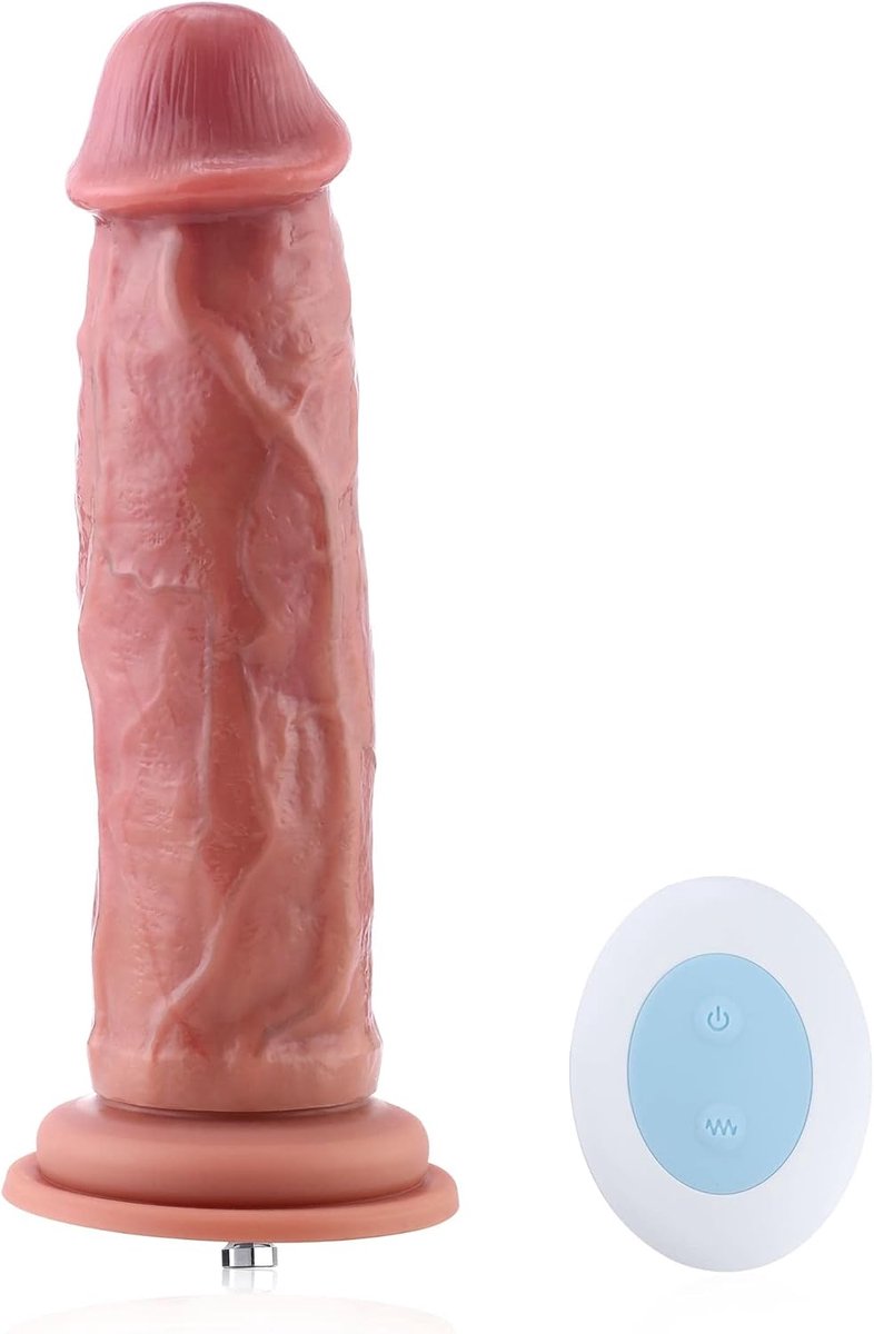 Dildo Vibrerend 23 CM - Beige - Met afstandsbediening - Voor ultieme ontspanning - SnelShoppen