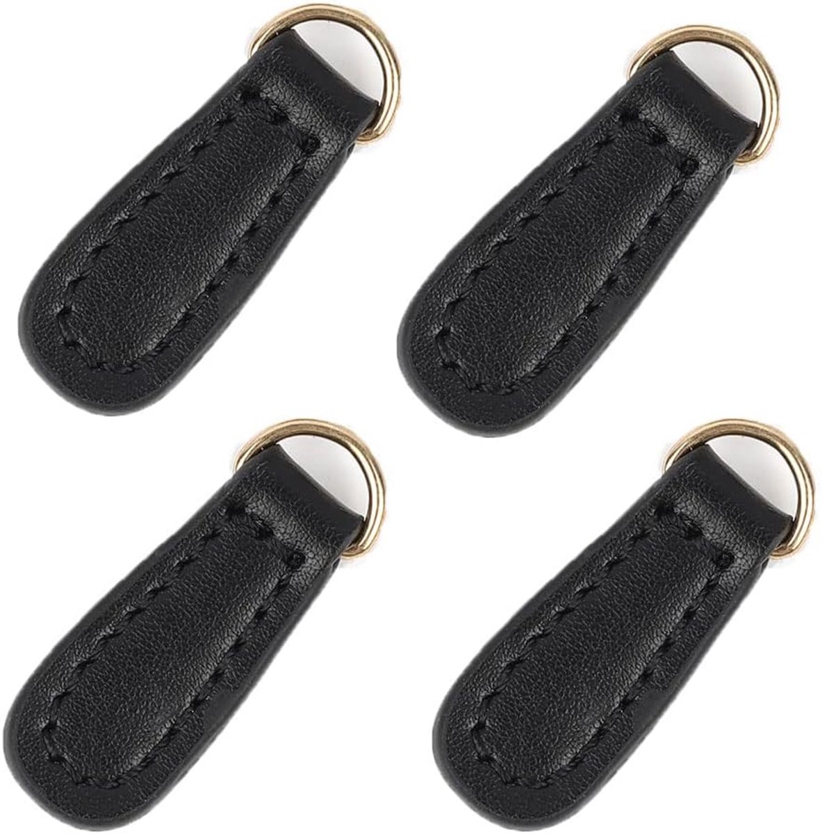 Zalati Zip Puller 4 stks Rits Trekt Lederen Zip Hoofd Fixer Tags Vervanging voor DIY Handtas Crossbody Tas Bagage Broek Jas