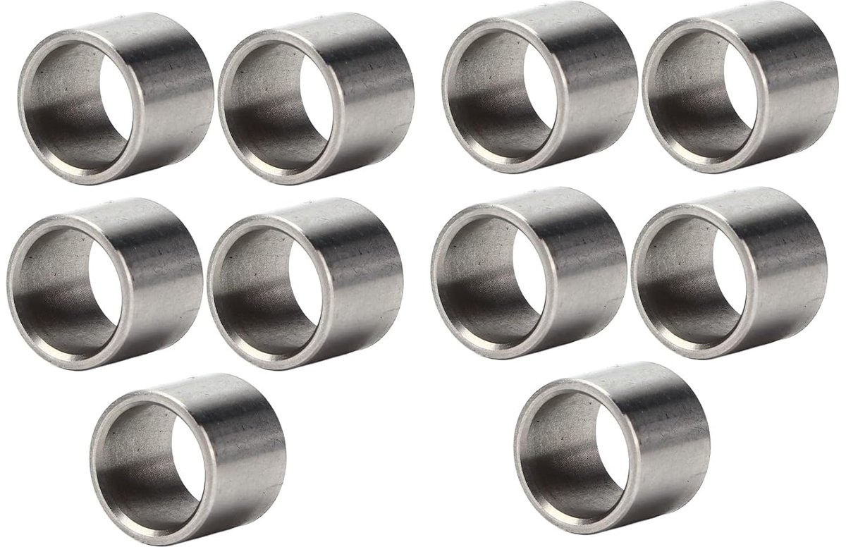10 Stks Rvs Spacer Wasmachine, 12 mm, Asafstandhouder, Stalen Spacer, Binnendiameter 12 mm, Assortiment Platte Stalen Ringen Set