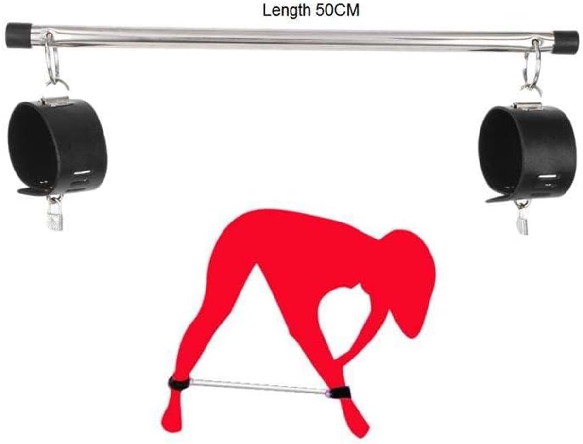 legs spreader metaal - verstelbaar - voor BDSM - verhoogt genot - SnelShoppen