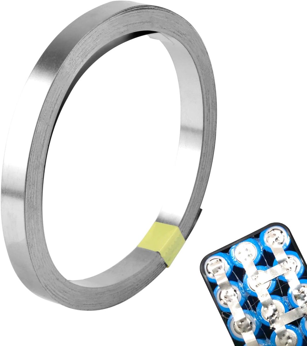 Nikkelband Nikkelstrepen 0,15 x 8 mm Reine Nikkelplaat voor 18650 Batterie Schweißen für Punktschweißgerät (10m) | voor 18650 batterijlassen voor puntlasapparaat (10 m)