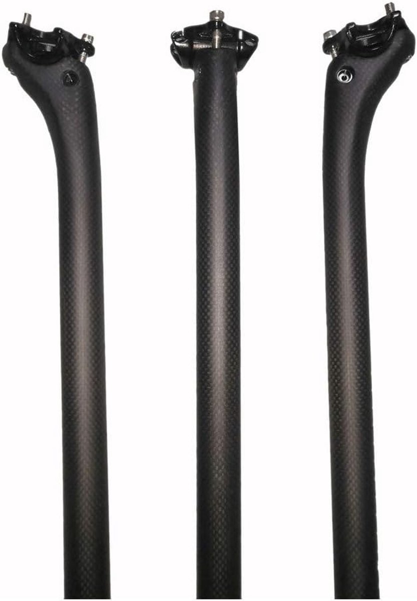Carbon Fiets Zadelpen Ultralight Carbon Fiets Post Matte Verstelbare Offset Zadelpen voor MTB Racefiets BMX Seat Tube