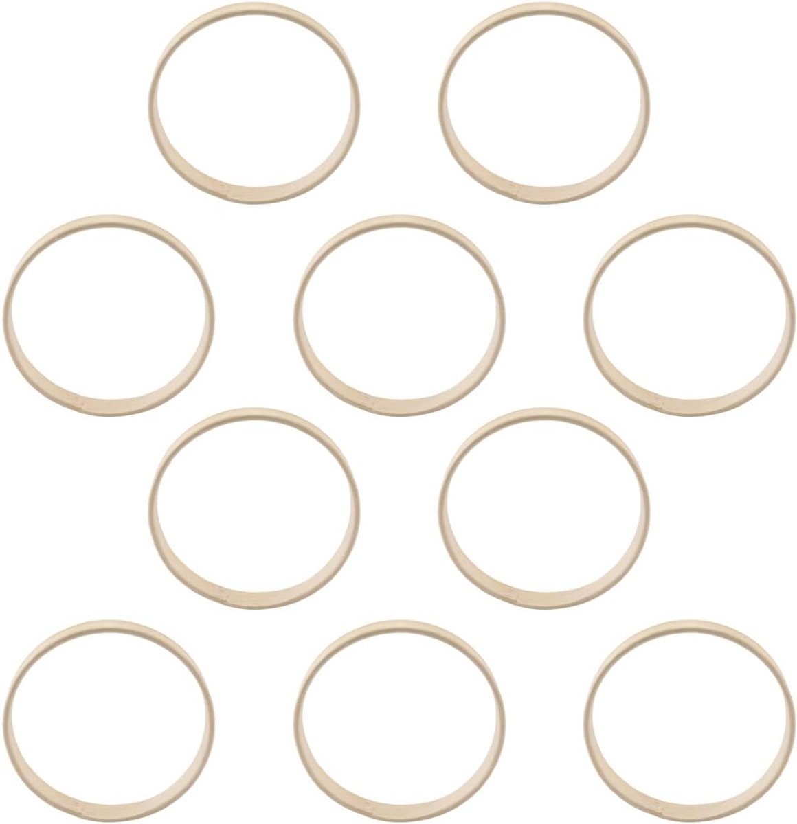 10 stuks houten ringen om te knutselen, 8 cm houten bloemen-dromenvanger, voor macramé, dromenvanger, bruiloftskransen