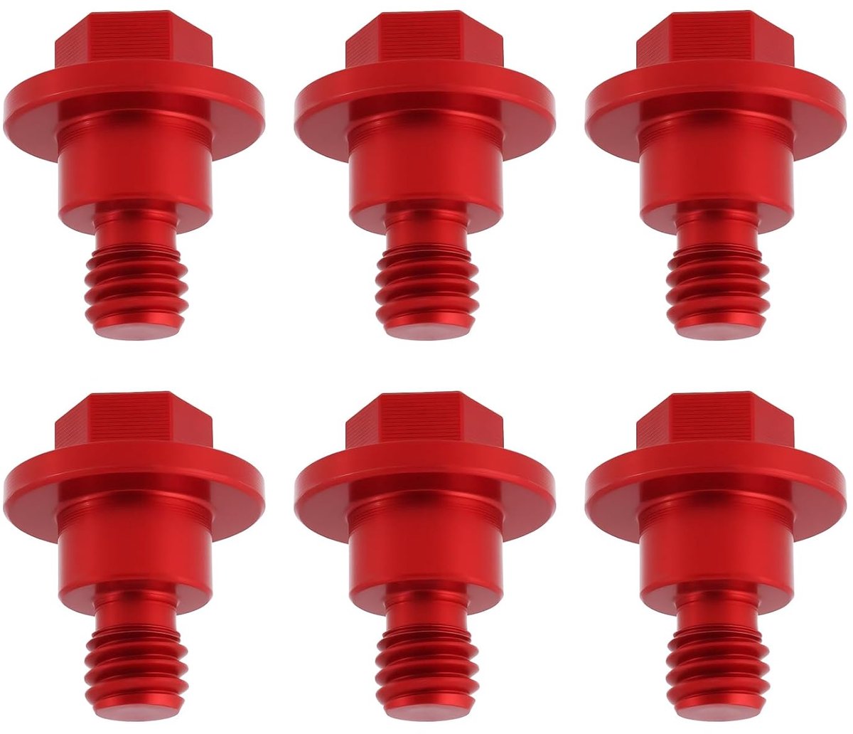 6-delige motorfiets voorvorkbeschermingsbouten Compatibel met KTM 125 150 200 250 300 350 450 85 65 50 SX EXC SXF EXCF, Rood