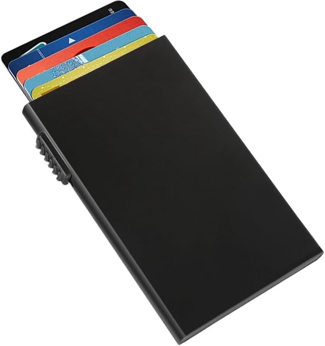 Kaarthouder van metaal, voor dames en heren, met RFID-blok, automatische pop-up creditcardhouder, portefeuille, kaarthouder van aluminium, diefstalbeveiliging, minimalistische stijl