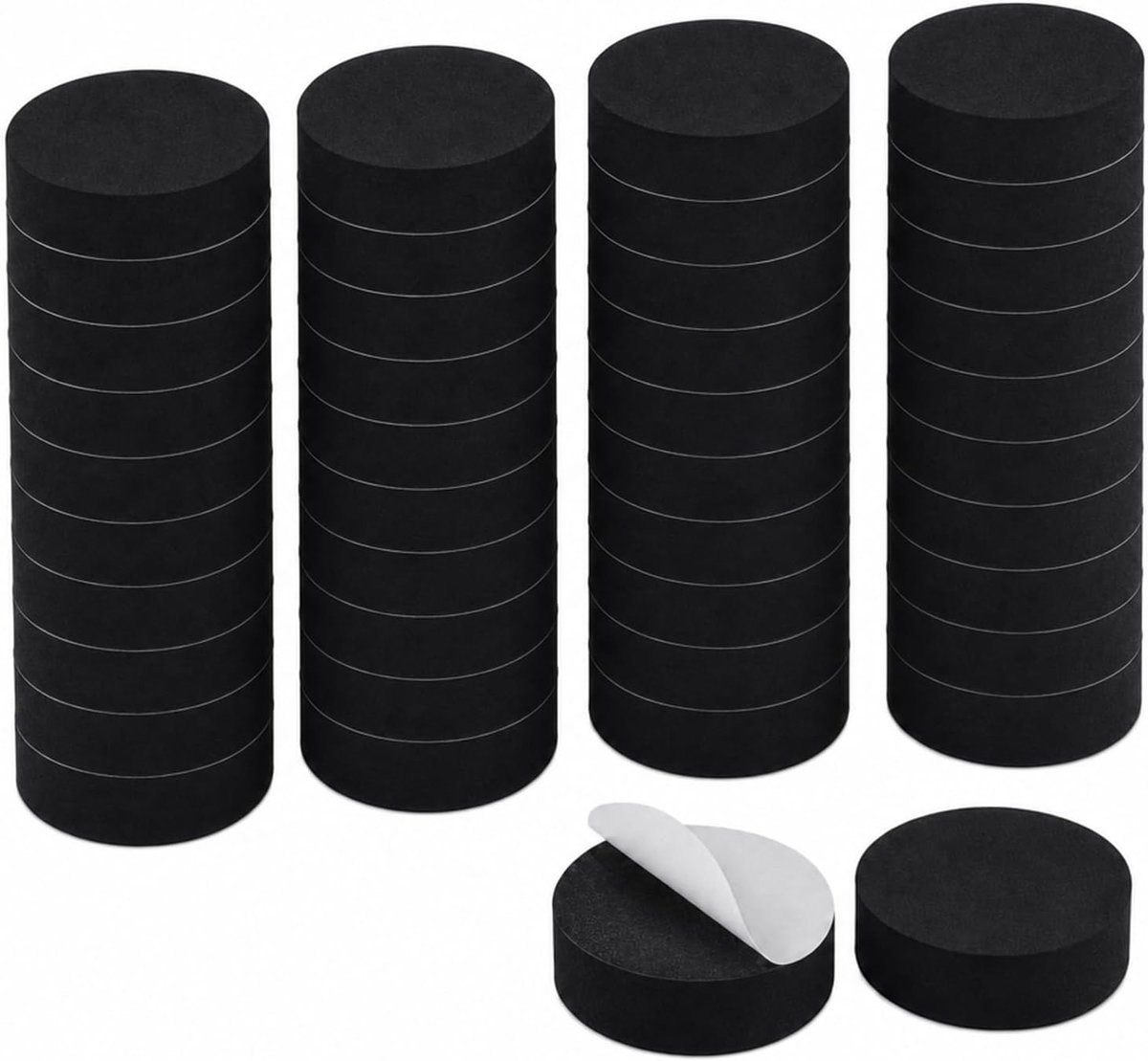 40 stuks bloempotvoetjes, zelfklevend, voor buiten, van EVA, 30 × 10 mm, onzichtbare bloempotvoetjes voor bloempot buiten, plantenpotten, voetjes als vloerbescherming voor balkon, terras
