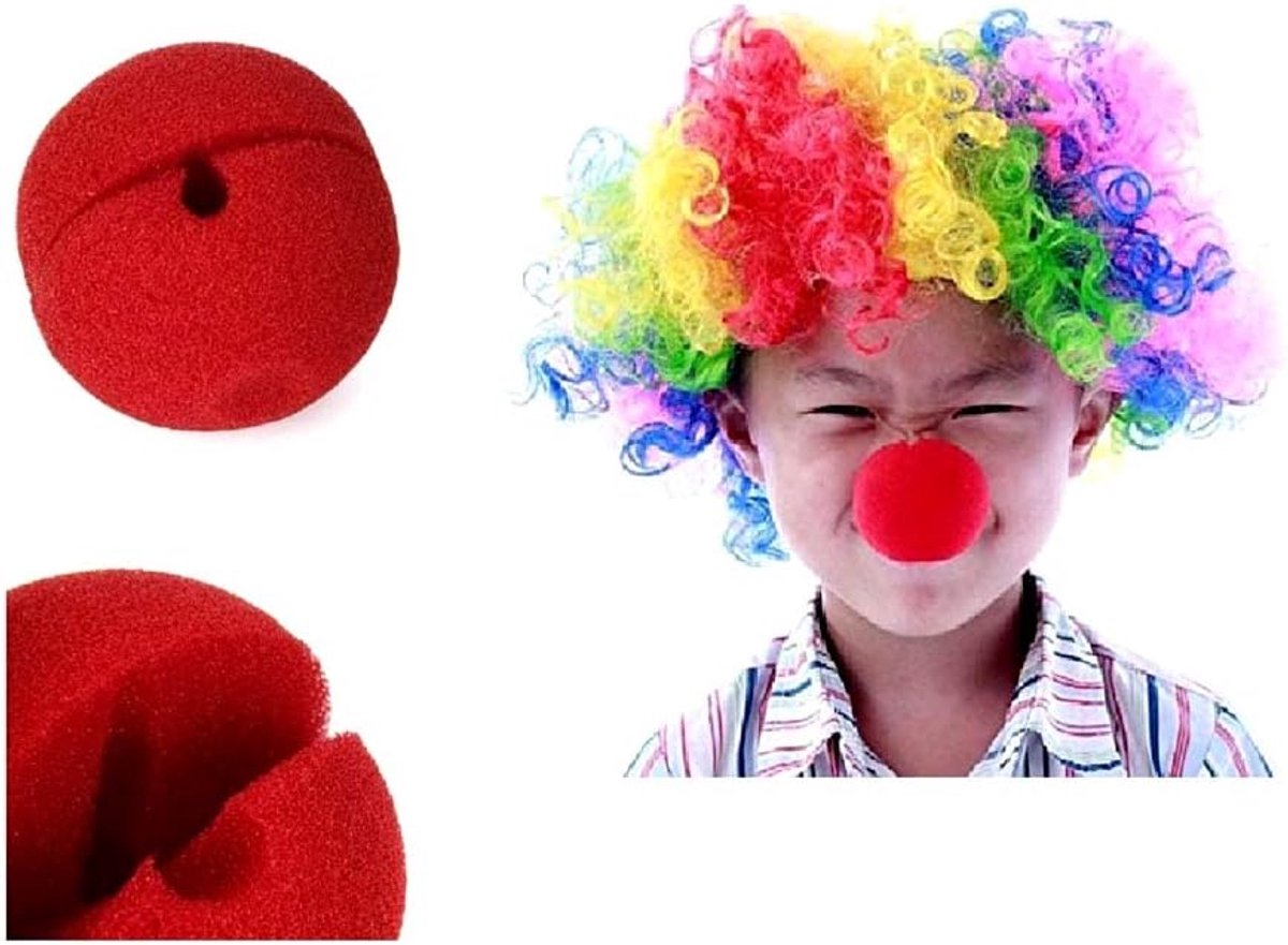 10 stuks clownneus clown rode schuimrubberspons carnaval Halloween cosplay cadeau-idee voor Kerstmis en verjaardag