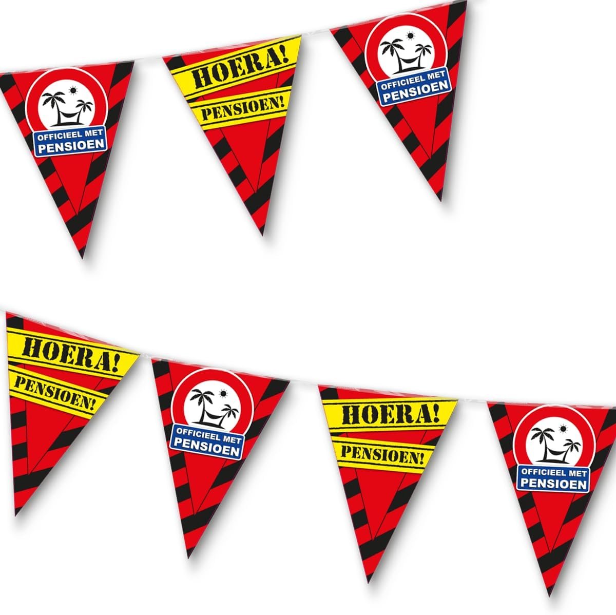 Garland vlaggenlijn 10 meter - decoratie - feestelijke versiering - perfecte retraite versiering - SnelShoppen