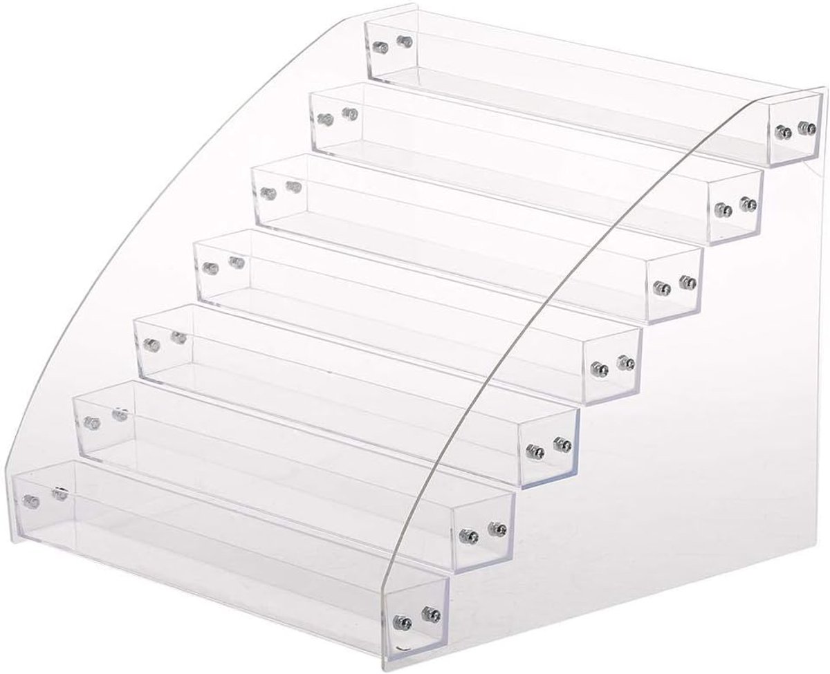 Nagellakstandaard, nagellak-organizer, transparante displaystandaard voor make-up-display (7 niveaus)