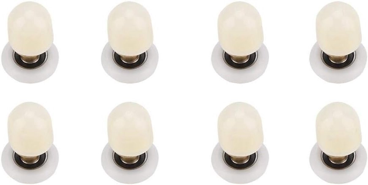 8 Stks Messing Abs Douche Deurrollen Lopers Katrollen Badkamer Deuren Hardware Voor De Badkamer Glazen Schuifdeur (25Mm)