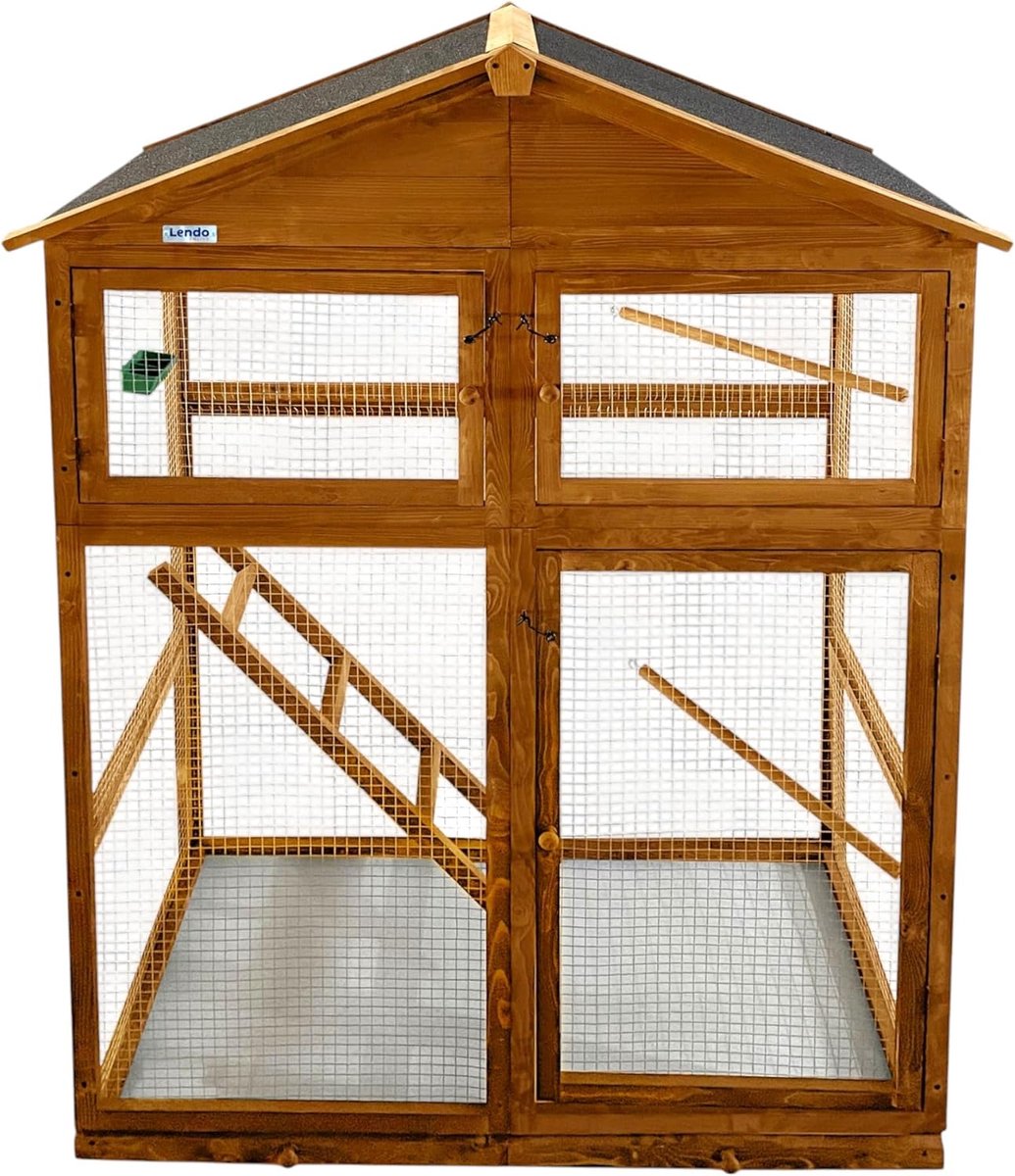 Tuinberging 115x58x164cm - Bruin vurenhout - Ideale opslag voor tuingereedschap - SnelShoppen