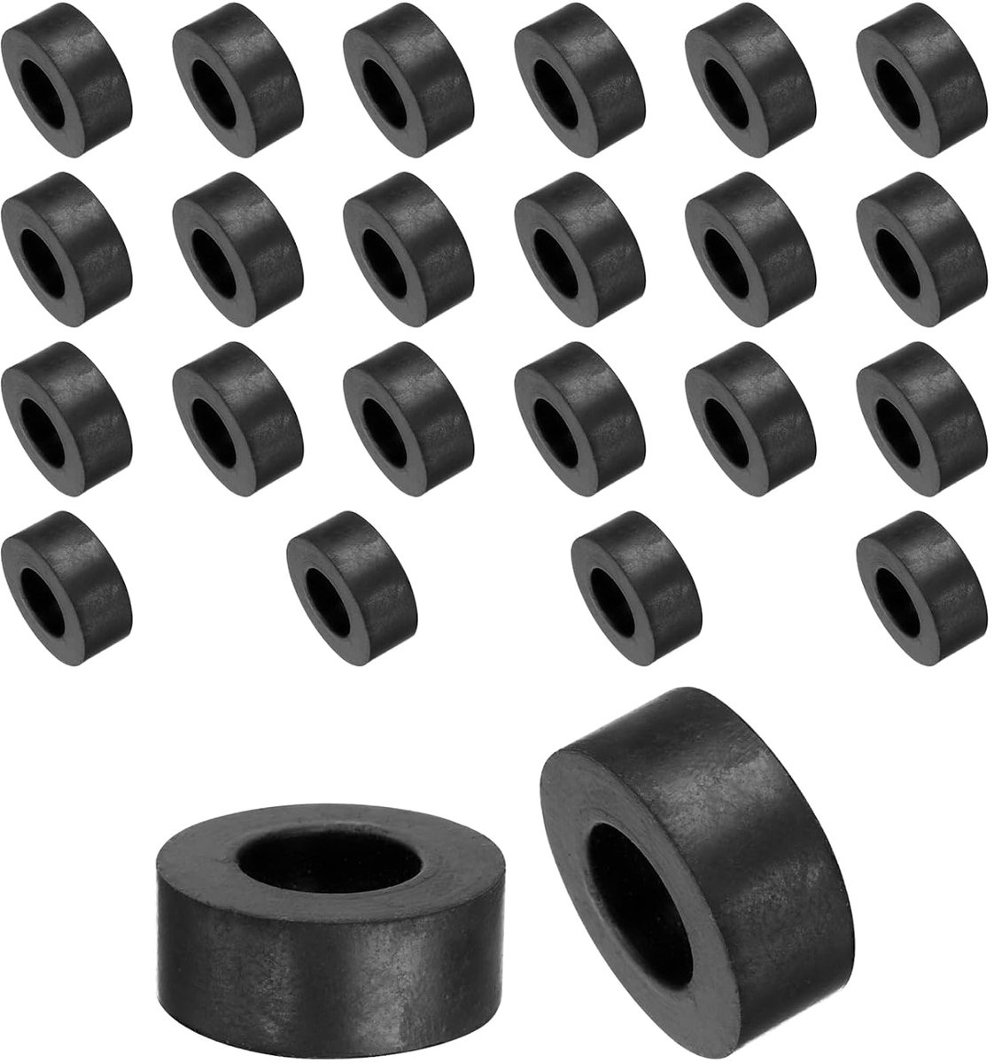 24 stuks rubberen afstandhouders 20 mm OD, 10 mm ID, 8 mm hoogte afstandhouders rond, trillingsdempend, ringafdichting, sluitring, dik, voor auto-accessoires