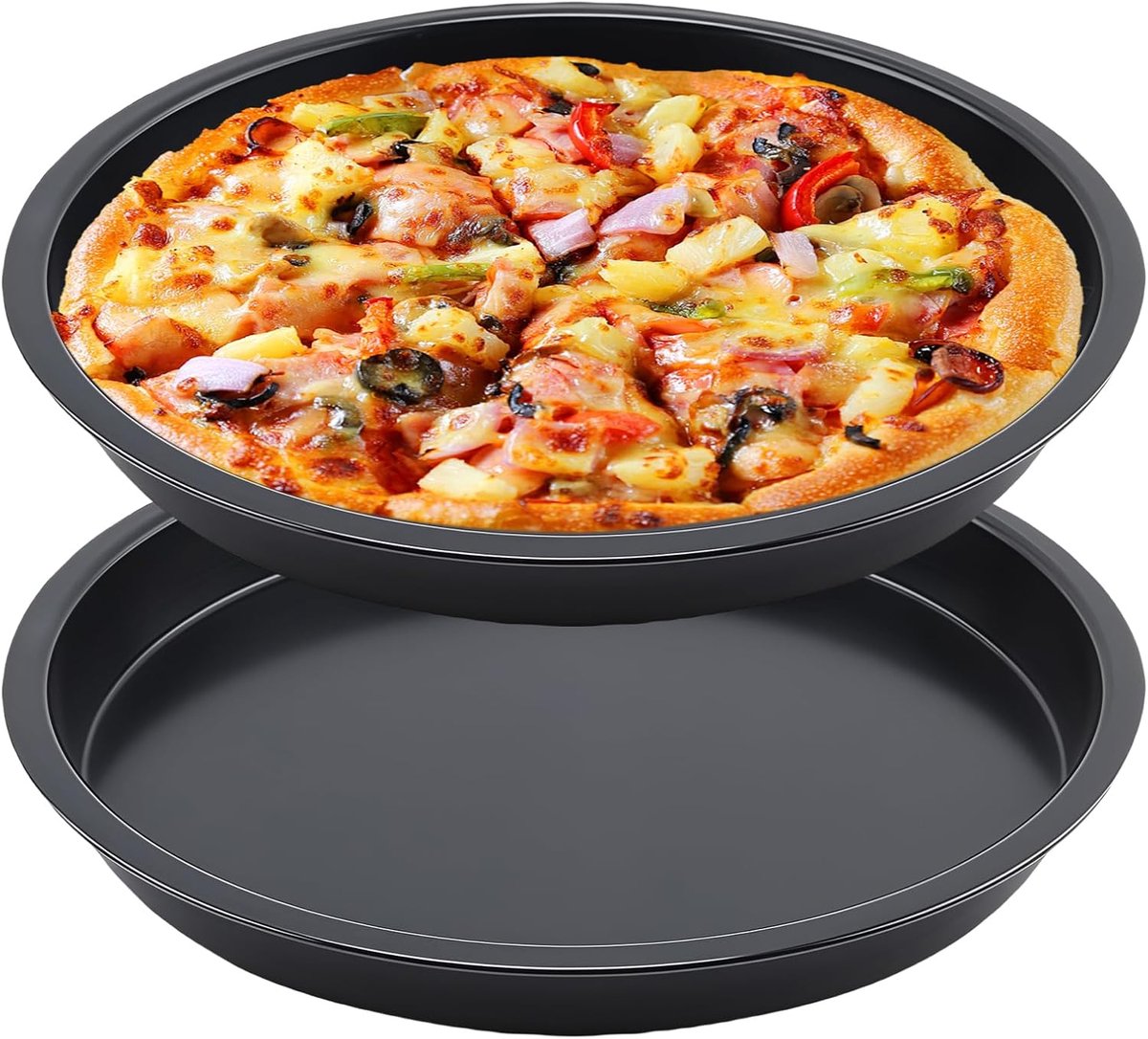 Pizza bakplaat 27,5 cm - carbon staal - rond - eenvoudig schoonmaken - ShopVlot