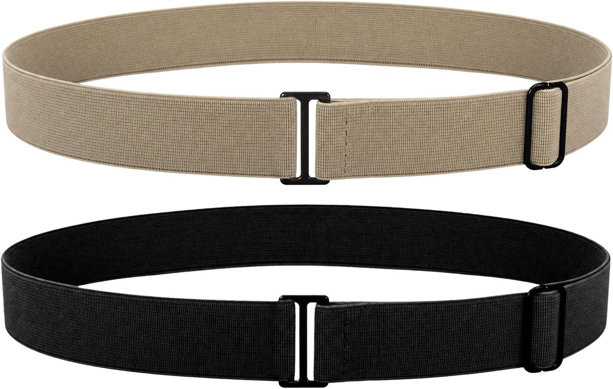 Verstelbare riemen dames - elastische riem - dunne platte gesp - ideaal voor elke outfit - ShopVlot