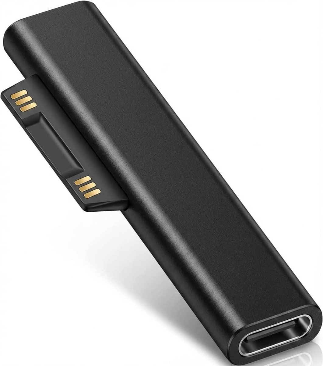 USB C naar Surface Adapter - PD Snelladen 15V/3A - Magnetische Verbinding - Ideaal voor Surface Pro 9/7 en Laptop 5 - ShopVlot