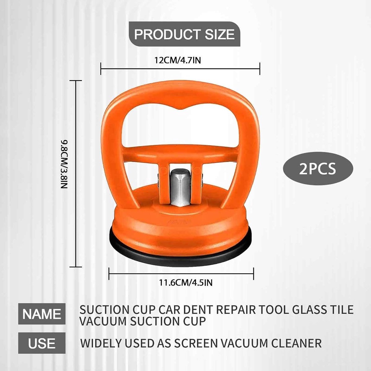 Suction cup voor auto deukreparatie - 2 stuks groot - stevige grip - eenvoudig te gebruiken - ShopVlot