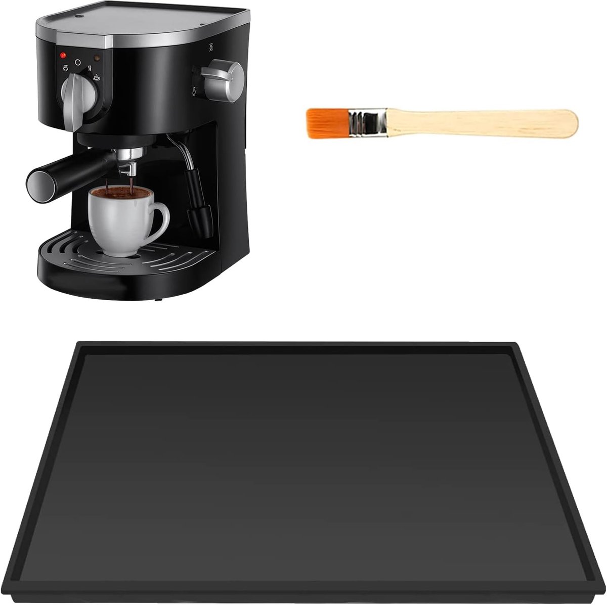 Lekvrije silicone onderlegger 48 x 30 cm - niet-slip barista accessoires - bescherming voor koffiemachine - ShopVlot