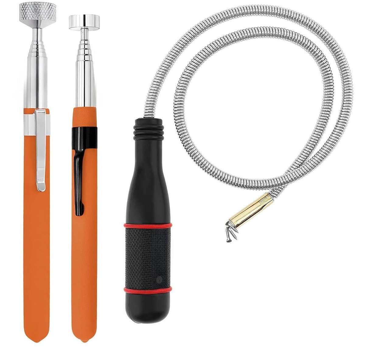 Magnetische opruimtools set - telescopische magnetische stangen - 8 kg draagkracht - ShopVlot
