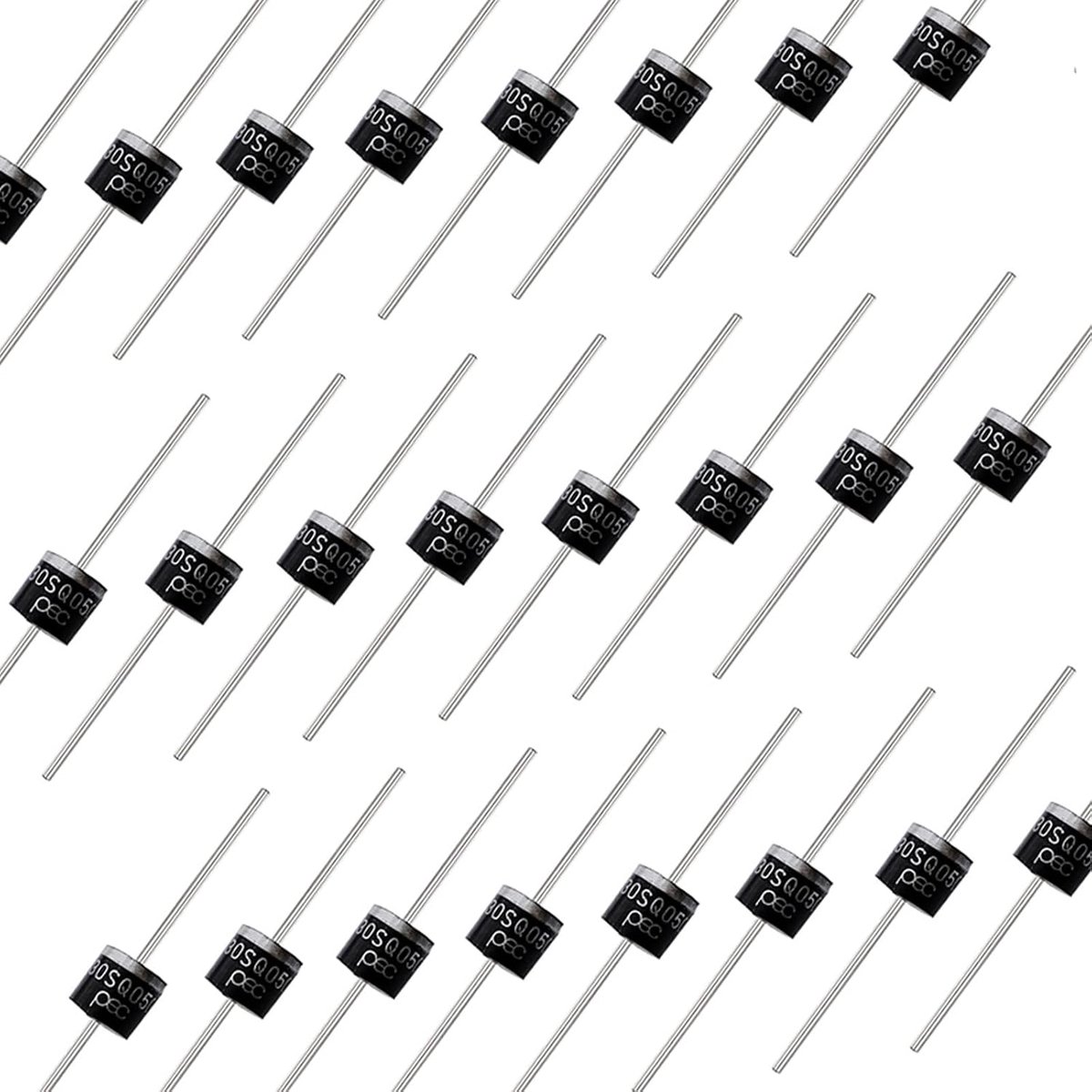 Schottky diode 30A 50V - axiaal - siliconen diodes - bescherming voor zonnepanelen - ShopVlot