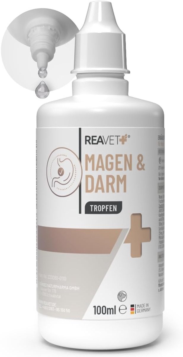 Darm- en Maagdruppels voor Honden 100 ml - Ondersteunt spijsvertering - Natuurlijke ingrediënten - ShopVlot