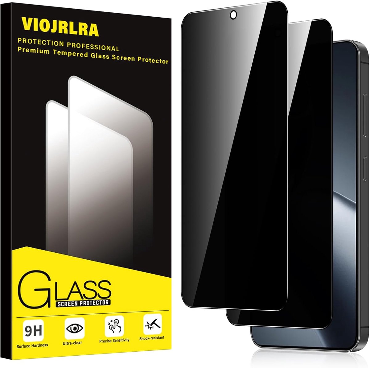 Beschermfolie voor Xiaomi 14T/14T Pro/POCO X7 Pro 5G - anti-spionage glas - 9H hardheid - optimale schermbescherming - ShopVlot