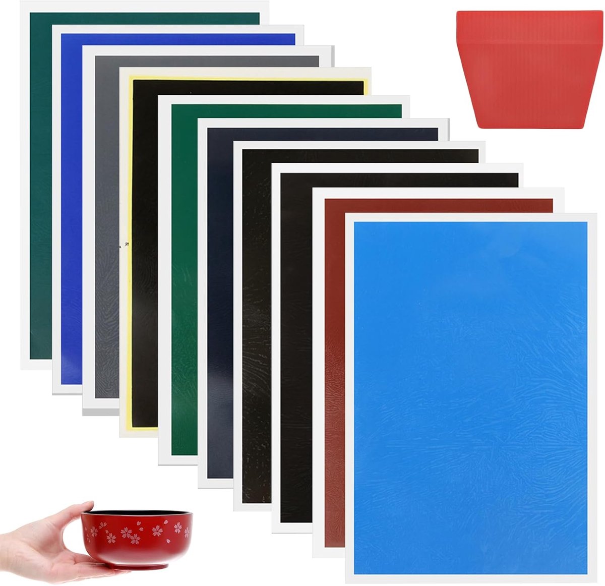 Lasergraveerpapier 10 stuks - Kleurpapier voor lasergraveren - Geschikt voor diverse materialen - ShopVlot