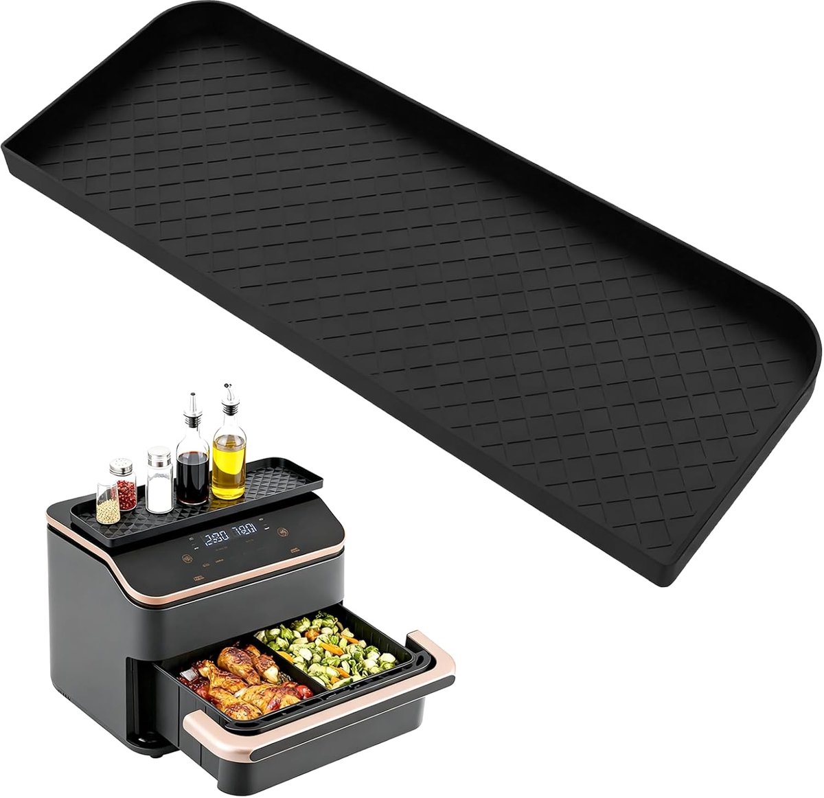 Siliconen Opbergrek 41x15cm - Antislip - Gemakkelijk Schoon Te Maken - Voor Cosori 8,5L/10L Airfriers - ShopVlot