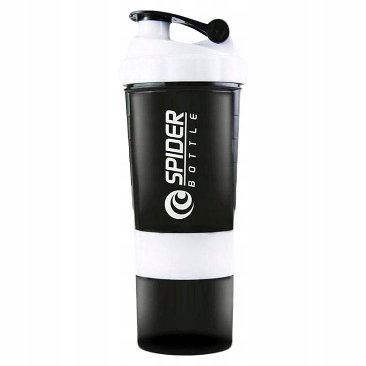 Merkloze Shaker Fles 500ml met Anti-klont Veer