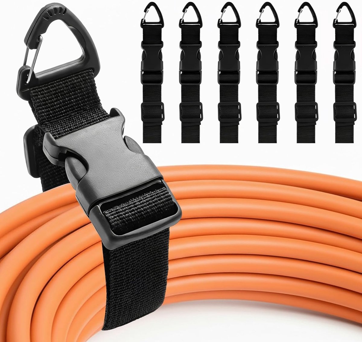Verlengkabelorganizer 3,8 cm - driehoekige gesp - stevige kabelopslag - ideaal voor garage en werkplaats - ShopVlot