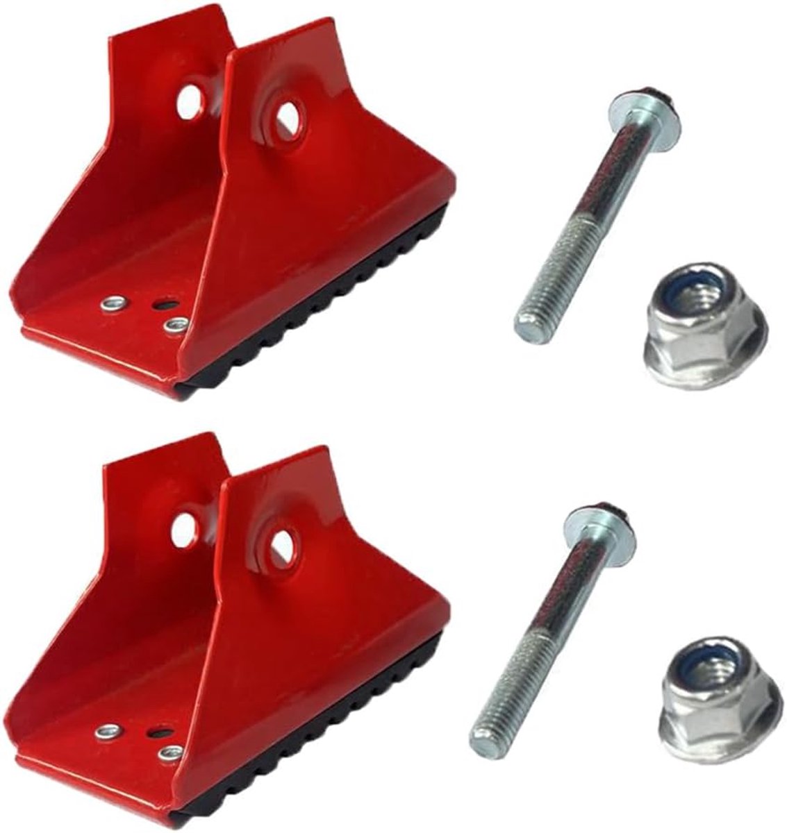 Ladderbeschermers 2 Stuks - Aluminium Legering - Geluidsreductie - Voor Telescopische Ladder - ShopVlot