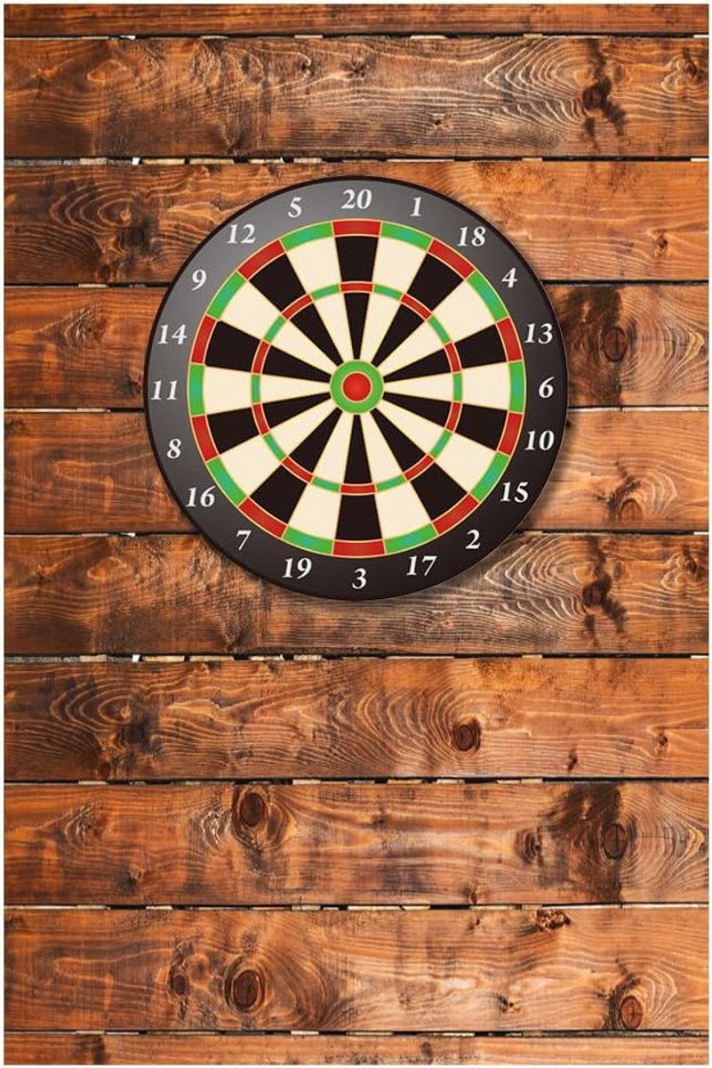 Dartbord omhulsel 30 x 30 cm - Vilt in houtlook - Geluidsisolatie - Bescherming voor je muur - ShopVlot