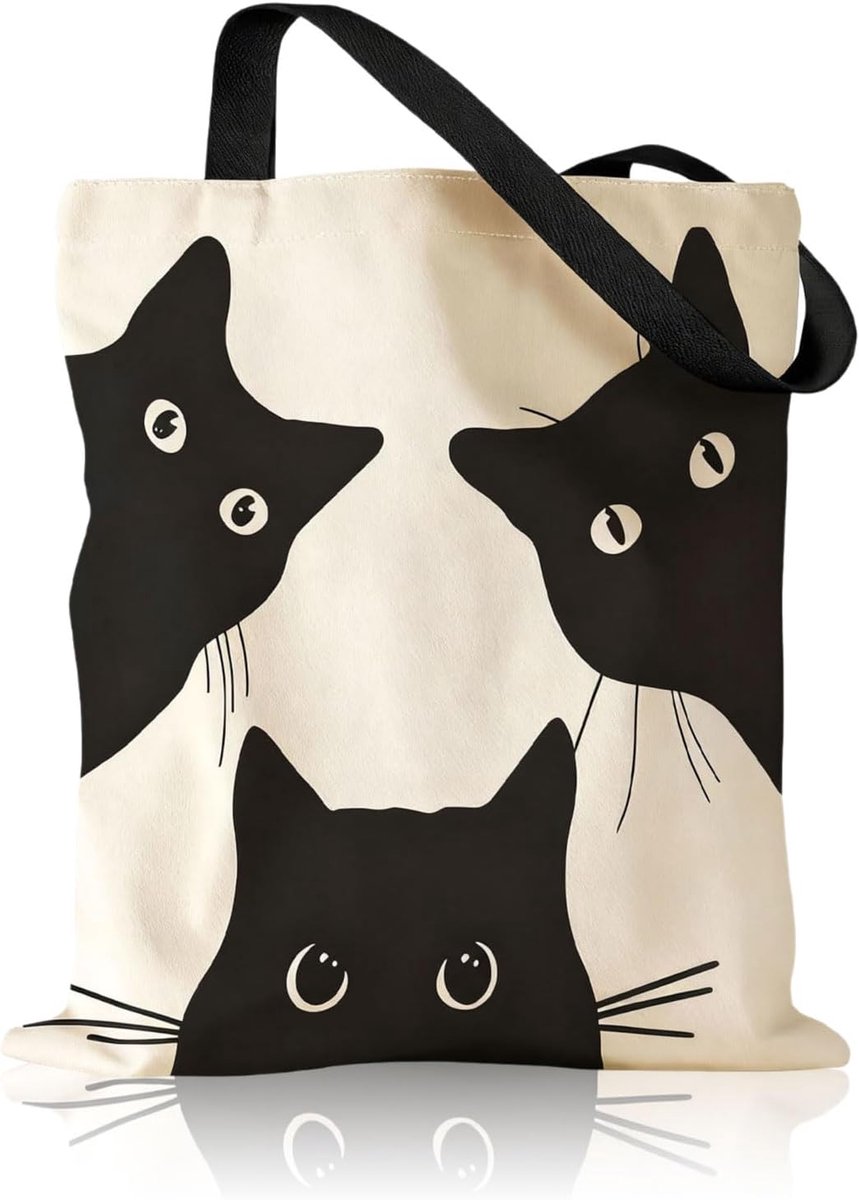 Baumwolltasche met binnenvak - Stijlvolle canvas tas voor vrouwen - Duurzaam en praktisch - ShopVlot
