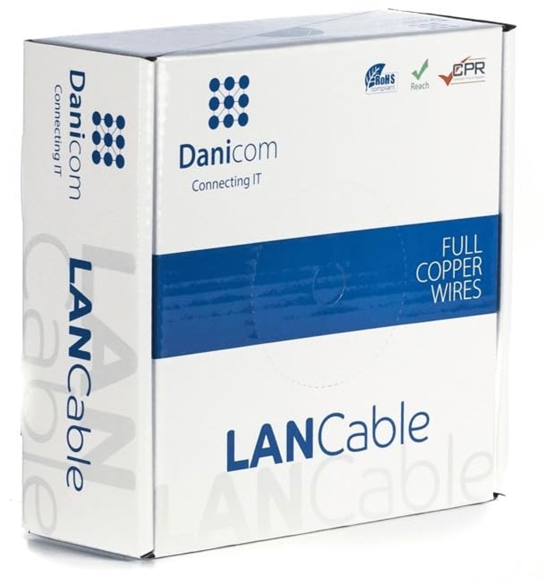 Netwerkkabel CAT6A 50m - S/FTP - PVC - Ideaal voor maatwerkinstallaties - ShopVlot