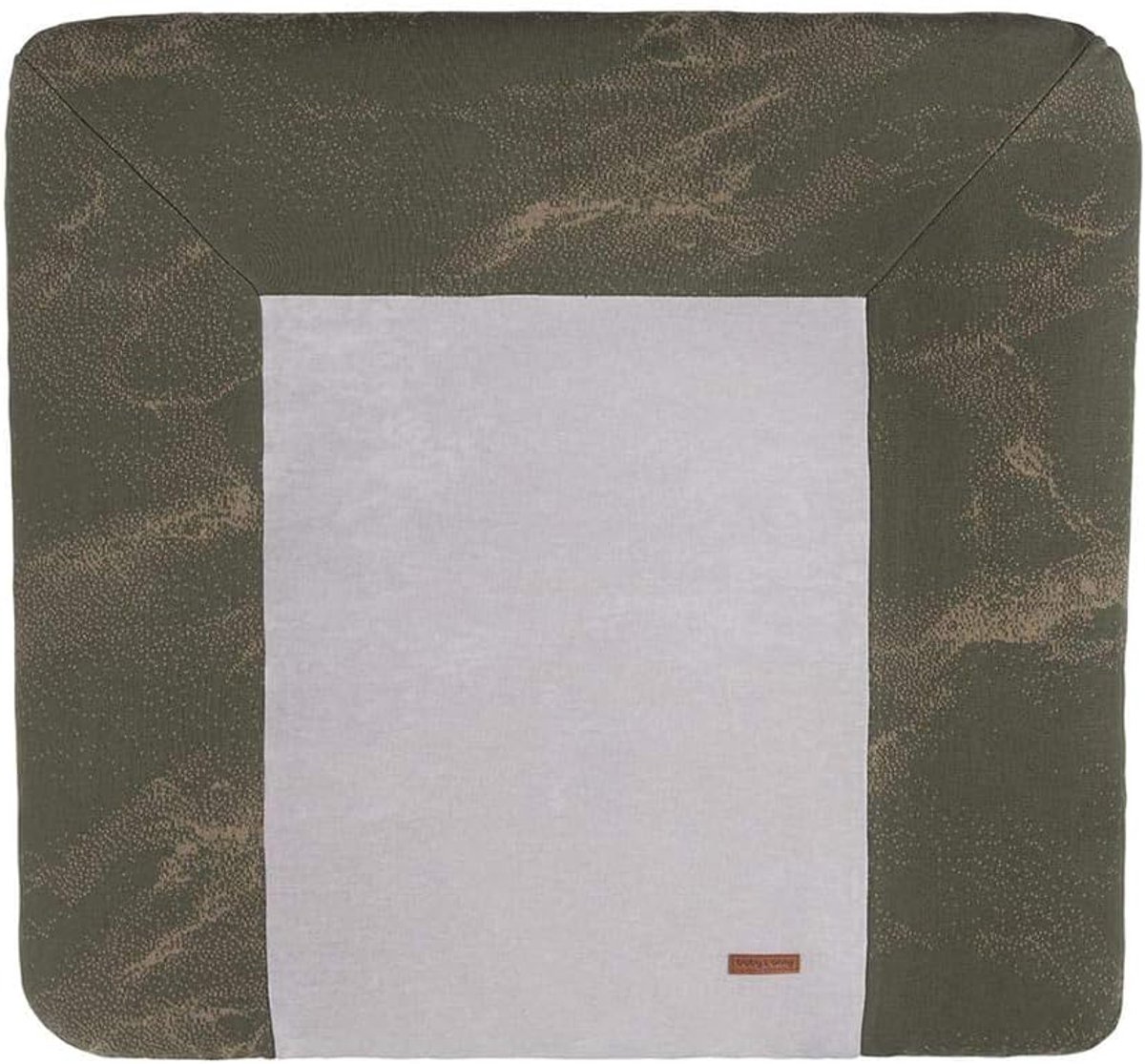 Verschoonmat cover 75x85cm - Marmer - Khaki/Olijf - Luxe kwaliteit - ShopVlot