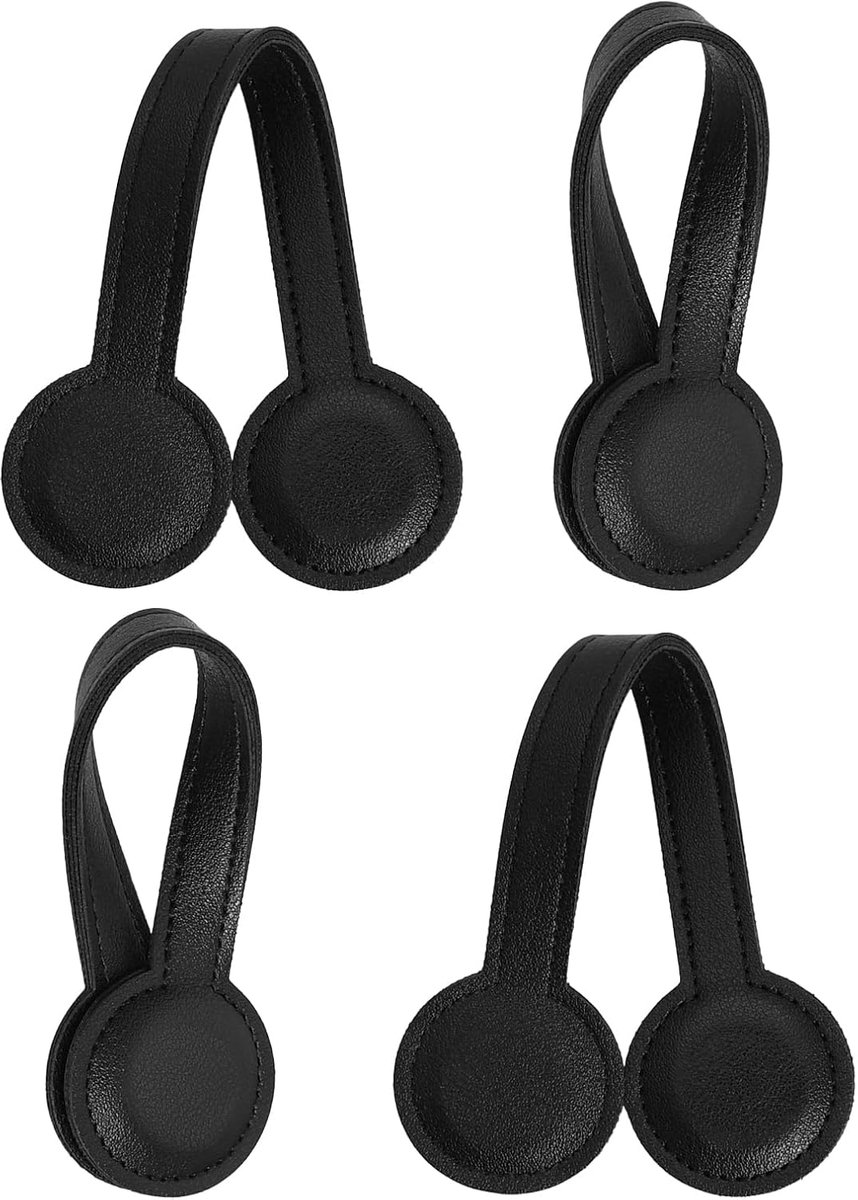 Towel clips set van 2 - magnetisch leer - stevige grip - handig voor keuken en badkamer - ShopVlot