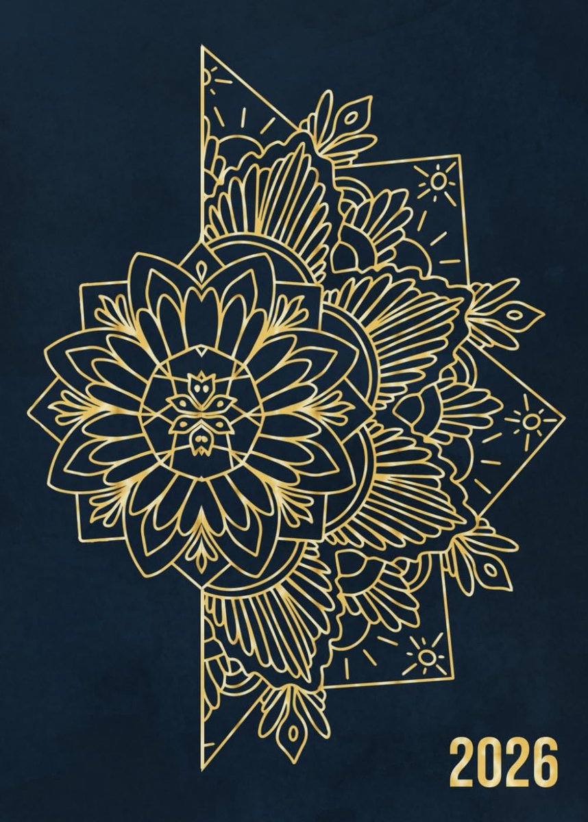 SnelShoppen - Agenda 2026 Mandala | Semainier A5 | 15x21 cm | Planning Hebdomadaire | To-do List | Frans | Weekplanning | Horizontaal