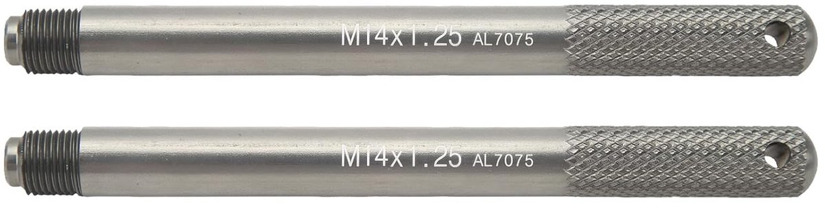 Wieluitlijnpennen M14 x 1.25 - Aluminium - Houdt wielen op hun plaats - Ideaal voor bandenwissel - ShopVlot