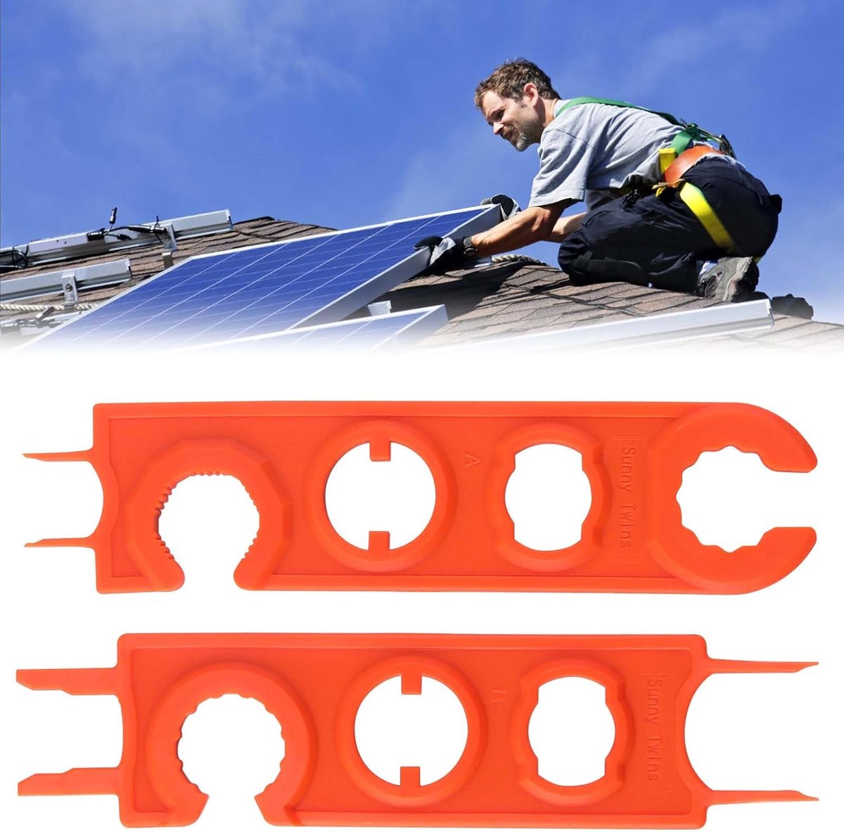 MC4 Solar Wrench set - 2 stuks - universele gereedschap - ideaal voor solarpanel aansluiting - ShopVlot