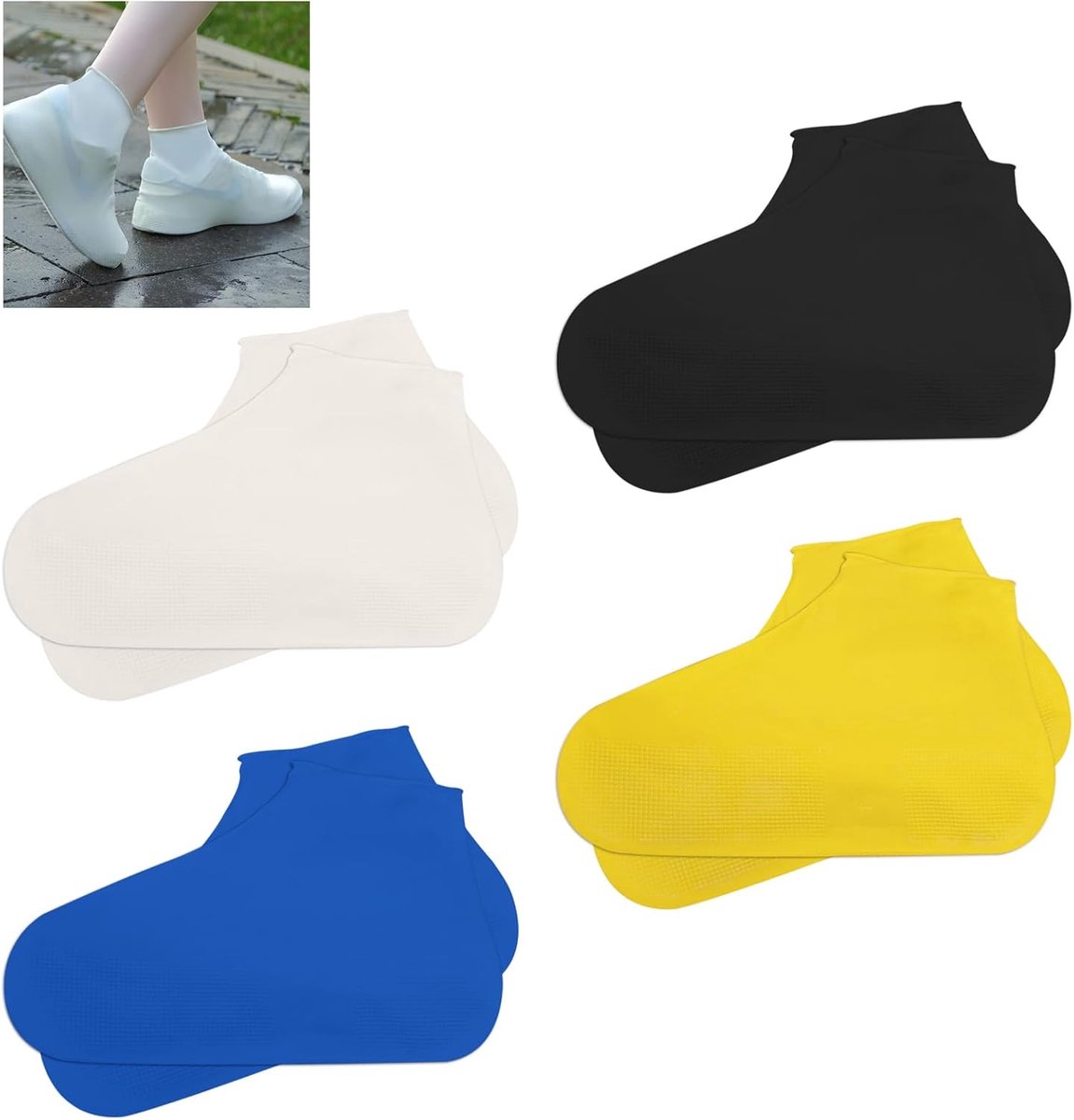 Schoenhoezen waterdicht M (35-39) - Antislip silicone - Herbruikbaar - Bescherming tegen regen - ShopVlot