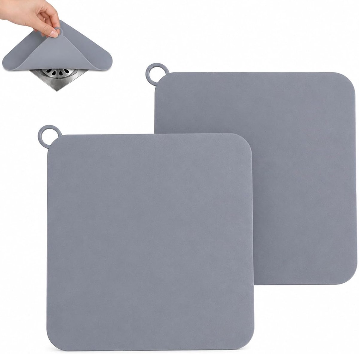Geurstop doucheset 2 stuks - siliconen - voorkomt slechte geuren - ideaal voor badkamer en keuken - ShopVlot