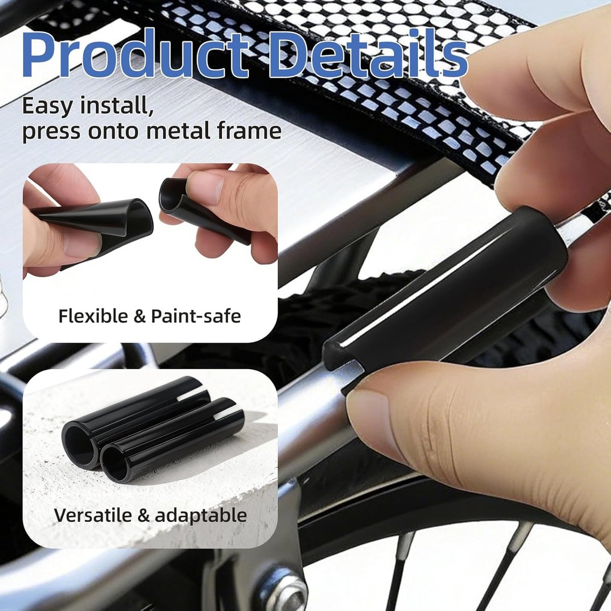 Fietstas Pannier Rack Cover Set - 10 en 12 mm - Beschermhoes - Voorkomt Krassen - ShopVlot
