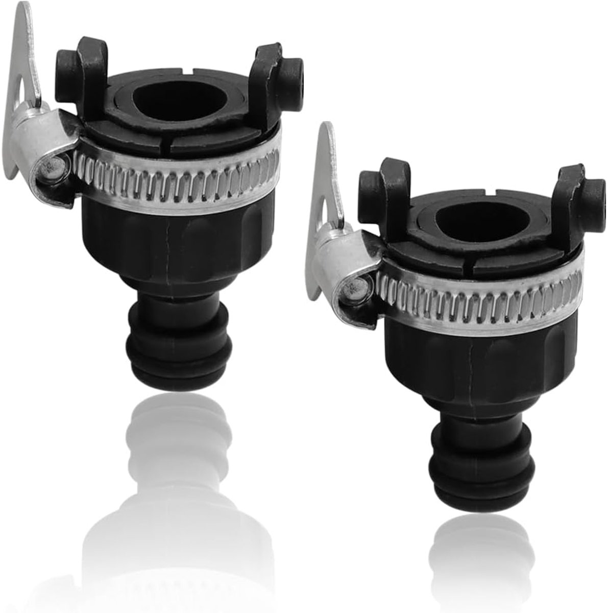 Hose connector 2pcs - universeel - rubber - eenvoudig te installeren - SnelShoppen