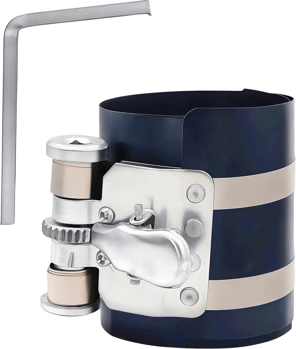 Pistoncompressor met ratelsysteem - Manganese staal - Ergonomisch ontwerp - Efficiënt bij motorreparaties - SnelShoppen