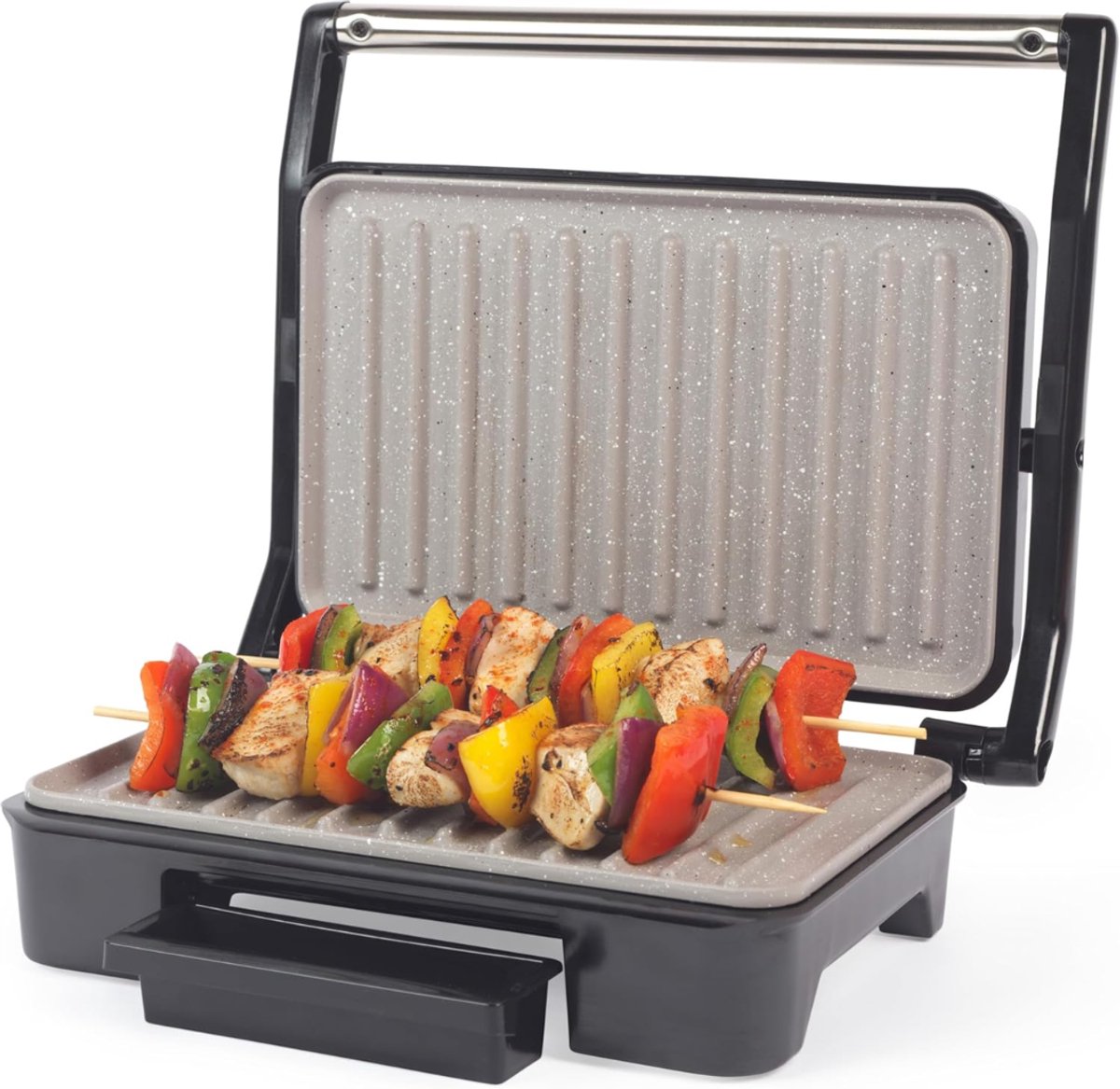 SNJY® Grill Apparaat - Bakplaat Electrisch - Tafelgrill - 750 W - Zwart