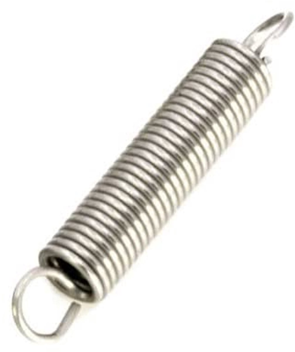 Trekveer met Ringhaak - Veren Staal - Bevestigen en Ophangen - Roestvrij Staal 304 - 2.0mm x 20mm x 150-300mm
